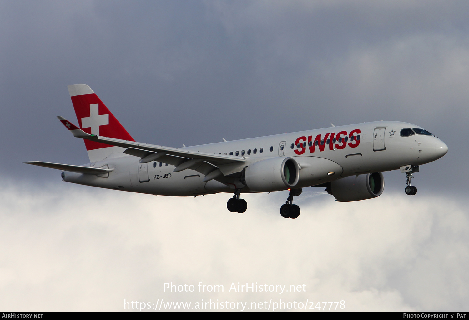 Aircraft Photo of HB-JBD | Bombardier CSeries CS100 (BD-500-1A10) | Swiss International Air Lines | AirHistory.net #247778