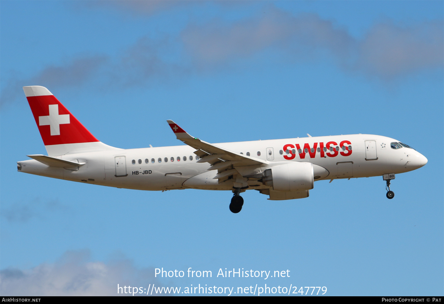 Aircraft Photo of HB-JBD | Bombardier CSeries CS100 (BD-500-1A10) | Swiss International Air Lines | AirHistory.net #247779