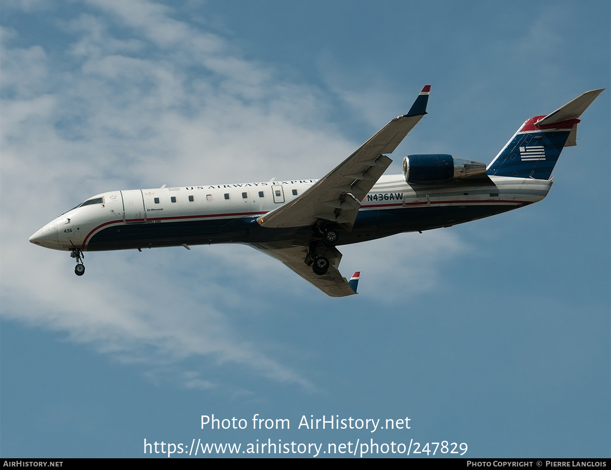 Aircraft Photo of N436AW | Bombardier CRJ-200LR (CL-600-2B19) | US Airways Express | AirHistory.net #247829