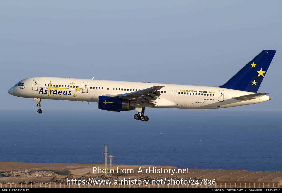 Aircraft Photo of G-OOOB | Boeing 757-28A | Astraeus Airlines | AirHistory.net #247836