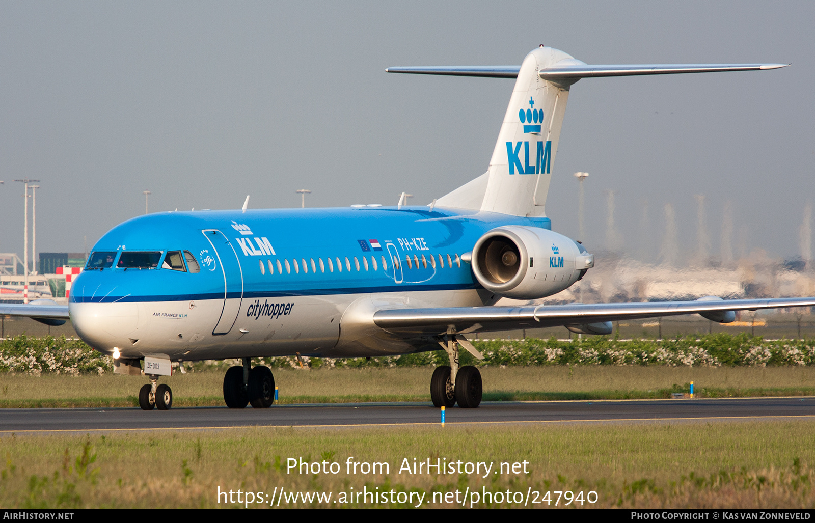 Aircraft Photo of PH-KZE | Fokker 70 (F28-0070) | KLM Cityhopper | AirHistory.net #247940