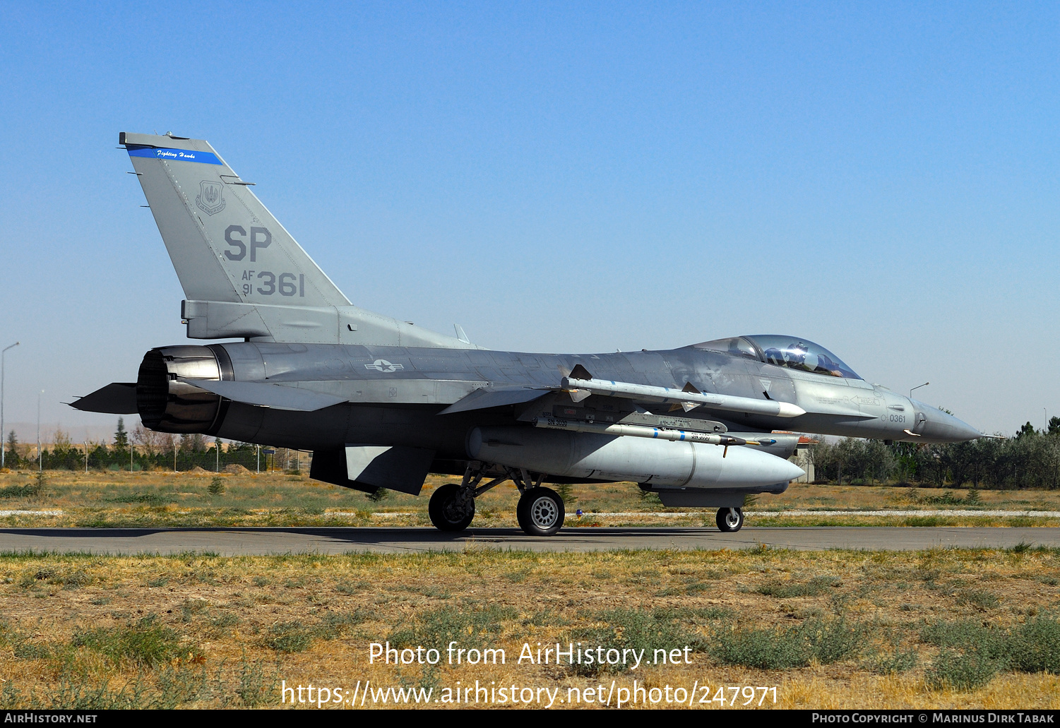 Aircraft Photo of 91-0361 / AF91-361 | Lockheed F-16CM Fighting Falcon | USA - Air Force | AirHistory.net #247971