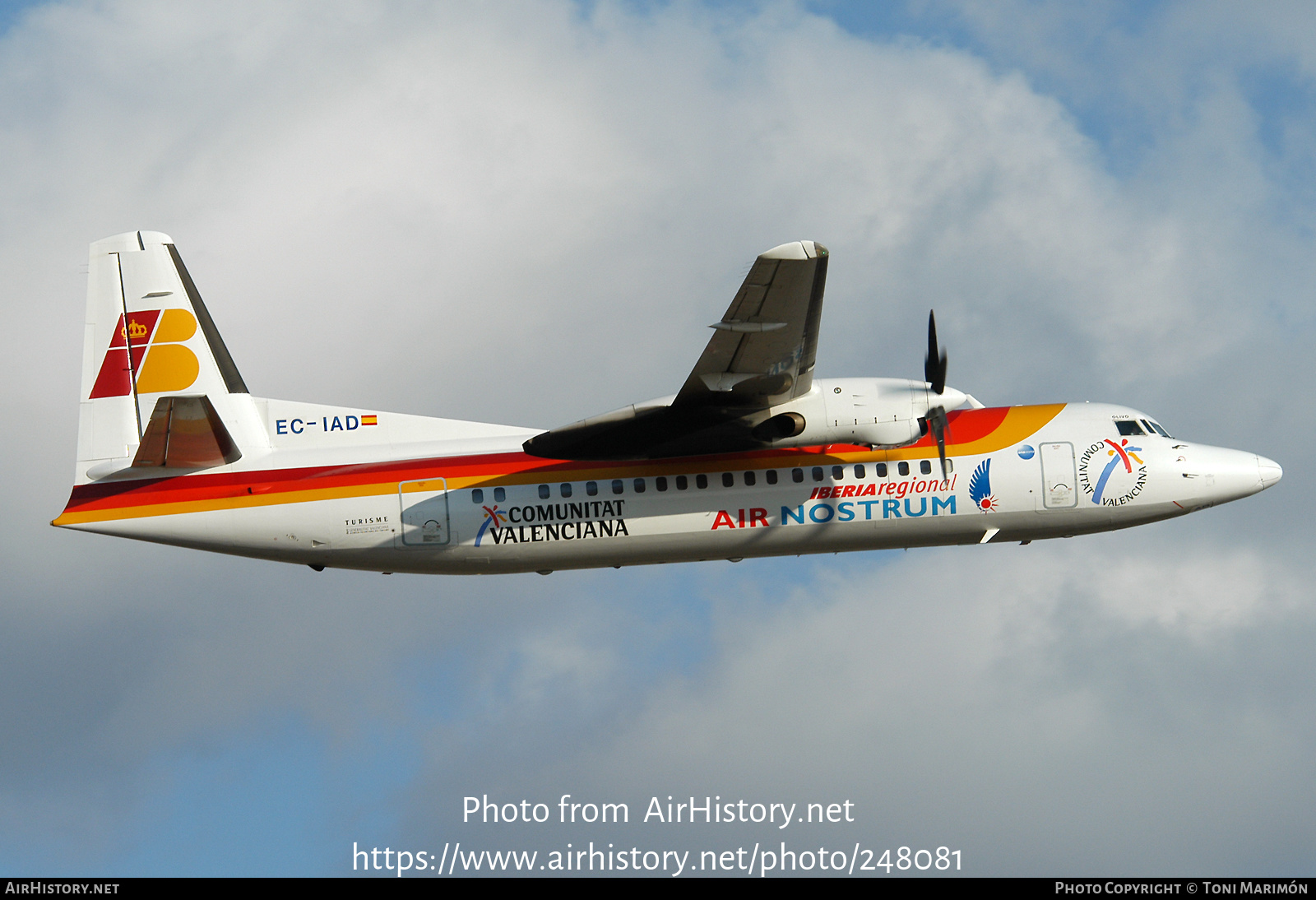 Aircraft Photo of EC-IAD | Fokker 50 | Iberia Regional | AirHistory.net ...