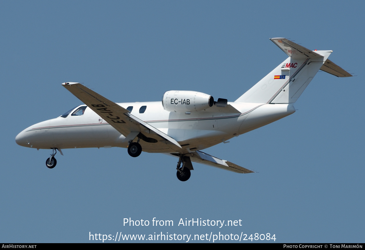 Aircraft Photo of EC-IAB | Cessna 525 CitationJet | MAC Aviation | AirHistory.net #248084