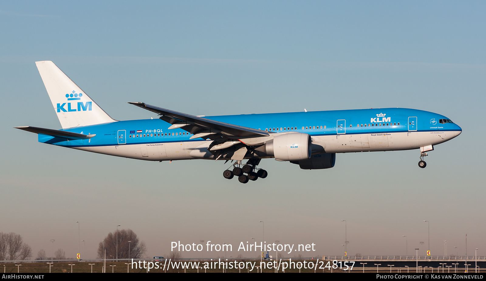 Aircraft Photo of PH-BQL | Boeing 777-206/ER | KLM - Royal Dutch Airlines | AirHistory.net #248157