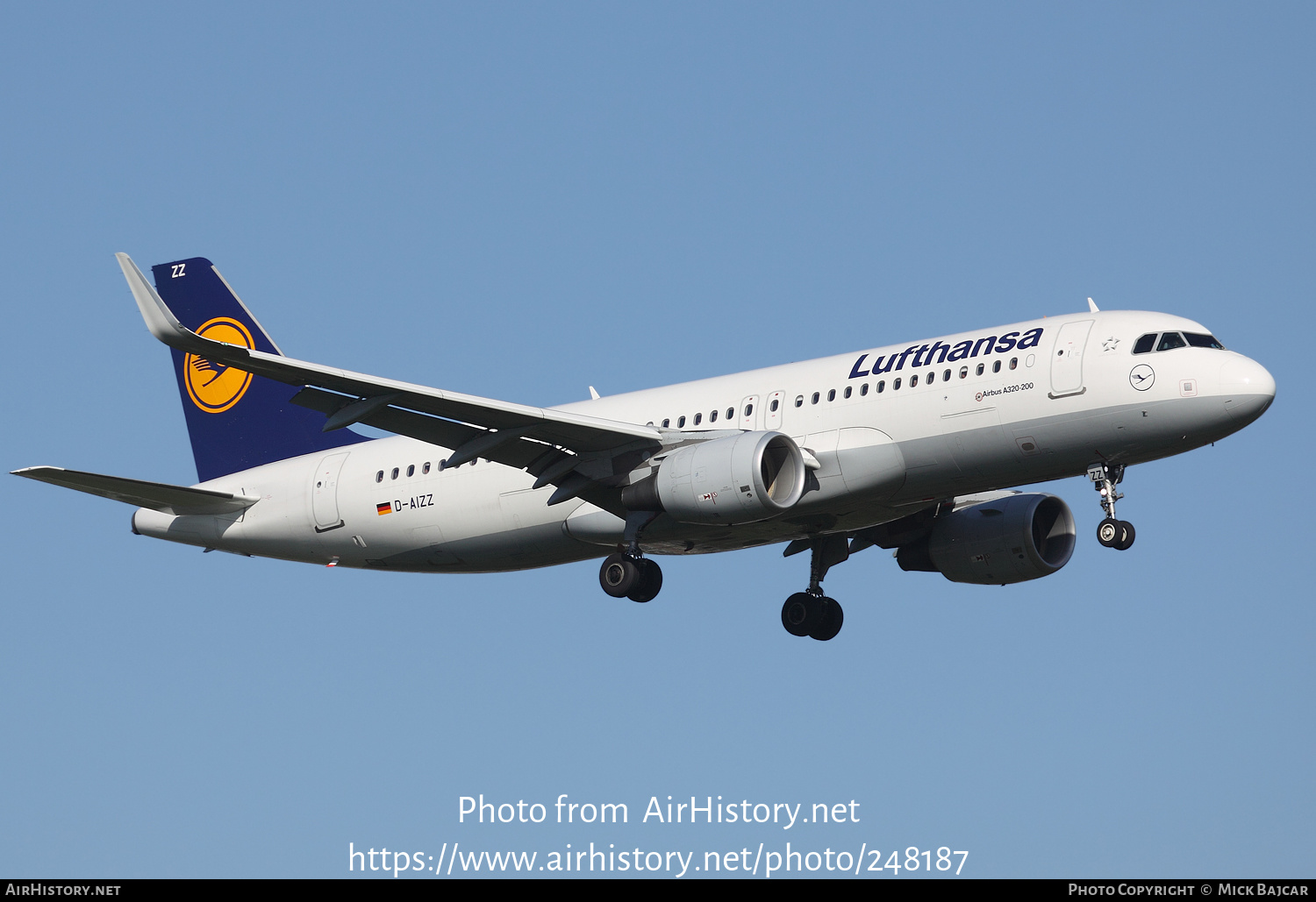 Aircraft Photo of D-AIZZ | Airbus A320-214 | Lufthansa | AirHistory.net #248187