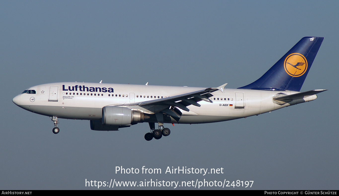 Aircraft Photo of D-AIDF | Airbus A310-304 | Lufthansa | AirHistory.net #248197