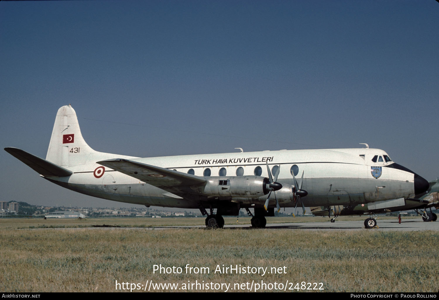 Aircraft Photo of 58-431 | Vickers 794D Viscount | Turkey - Air Force | AirHistory.net #248222