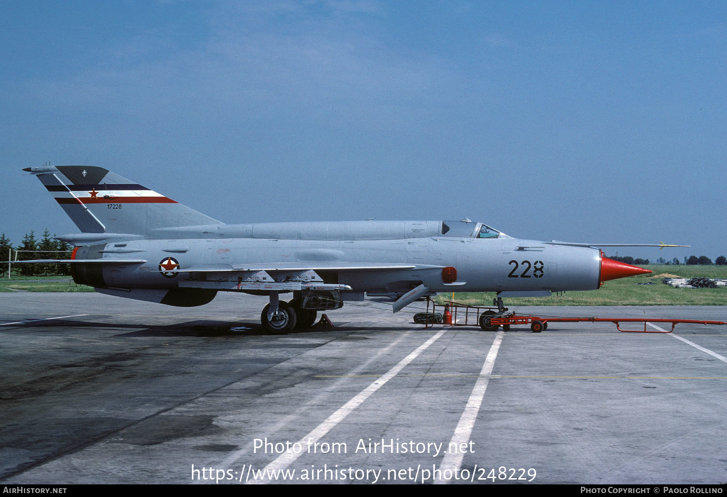 Aircraft Photo of 17228 | Mikoyan-Gurevich MiG-21bis | Yugoslavia - Air Force | AirHistory.net #248229