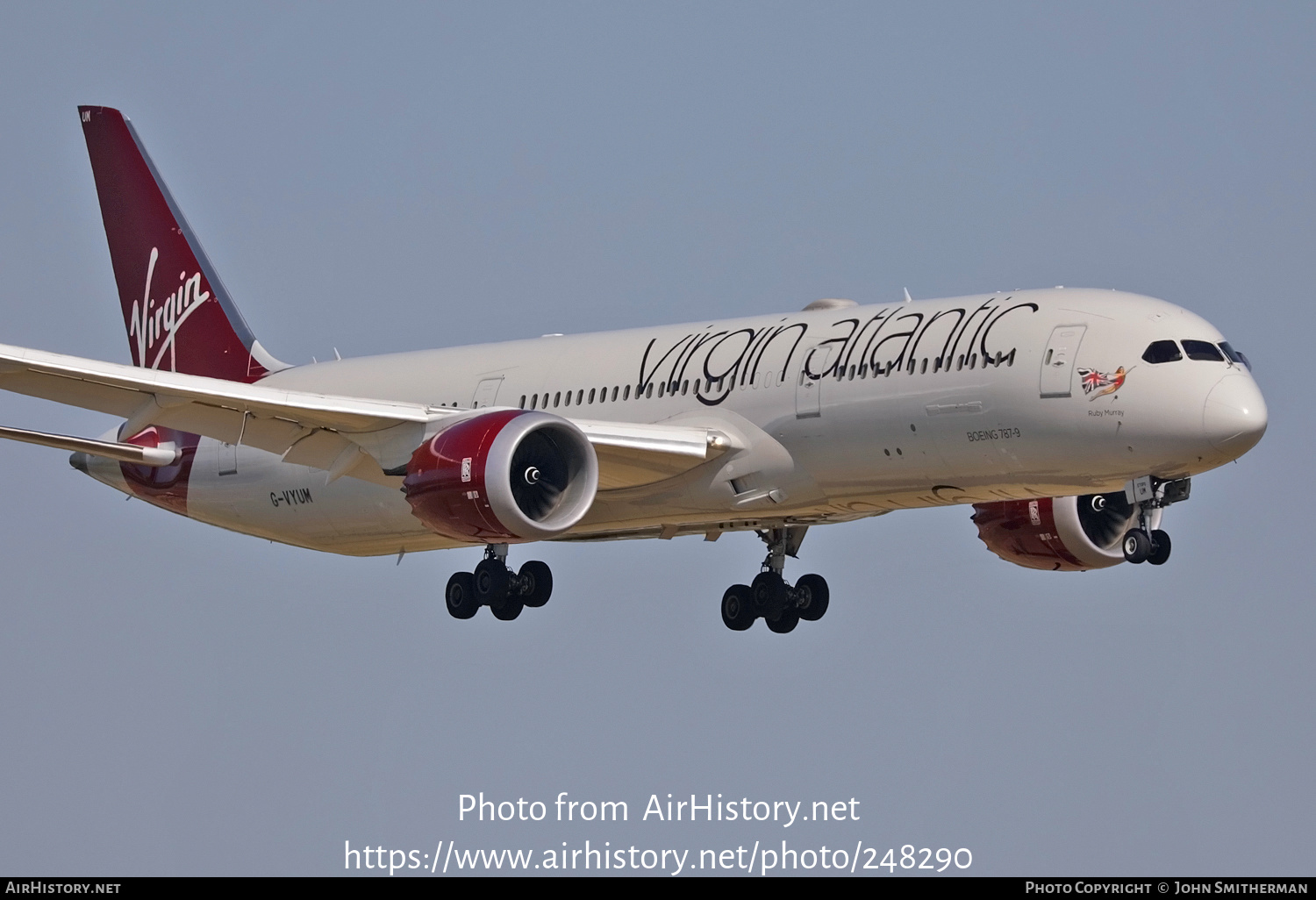 Aircraft Photo of G-VYUM | Boeing 787-9 Dreamliner | Virgin Atlantic Airways | AirHistory.net #248290