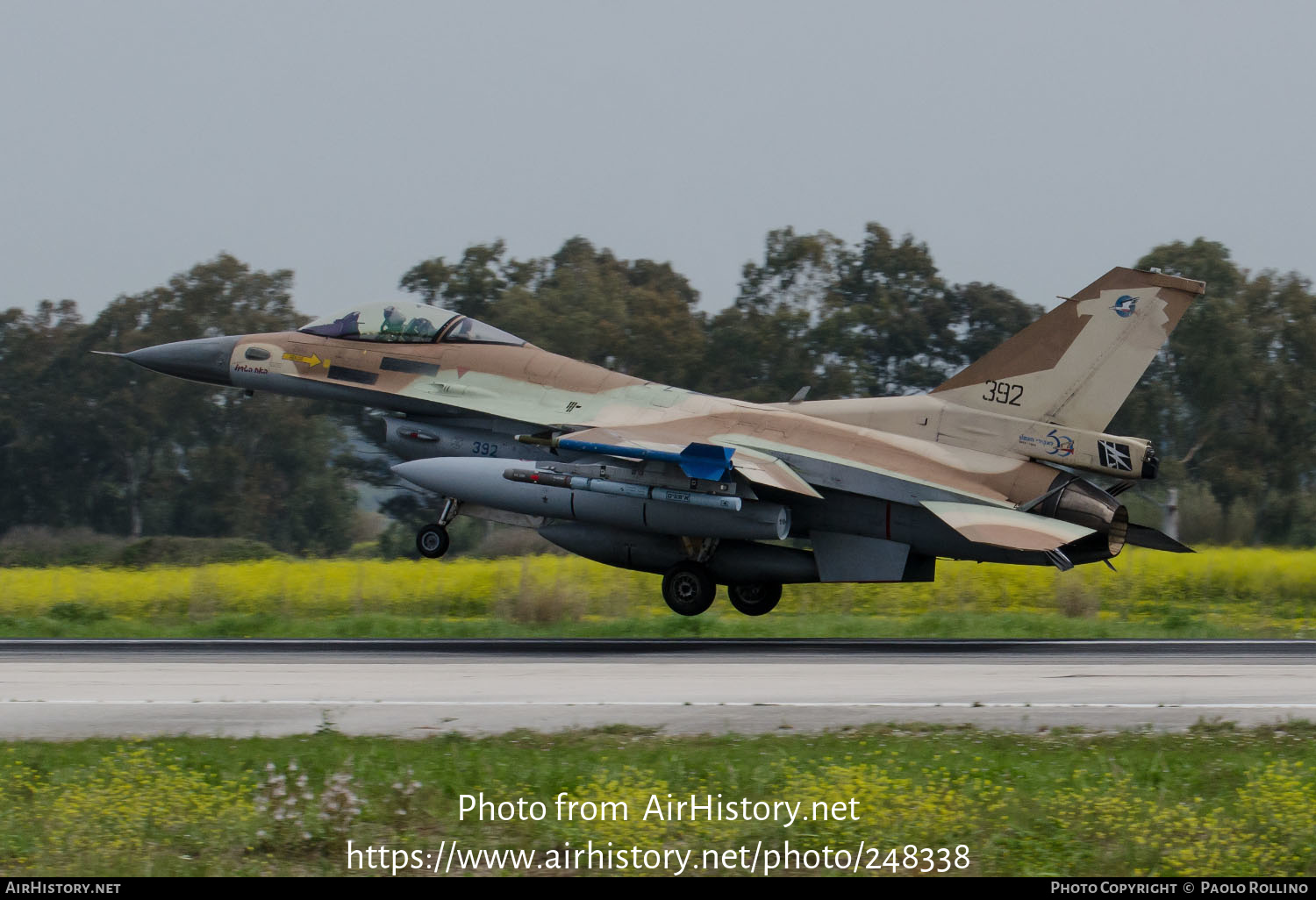 Aircraft Photo of 392 | General Dynamics F-16C Barak | Israel - Air Force | AirHistory.net #248338