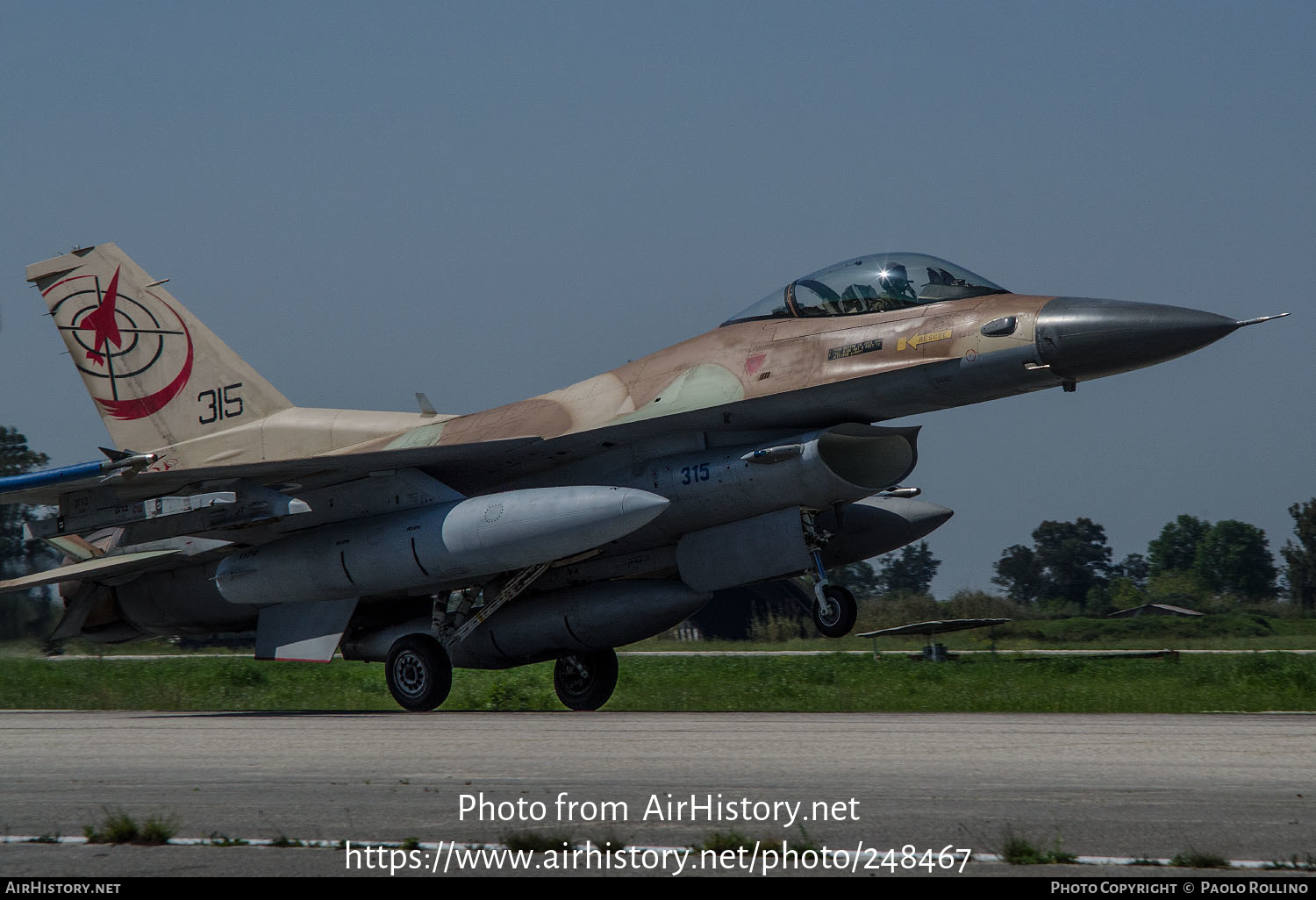 Aircraft Photo of 315 | General Dynamics F-16C Barak | Israel - Air Force | AirHistory.net #248467