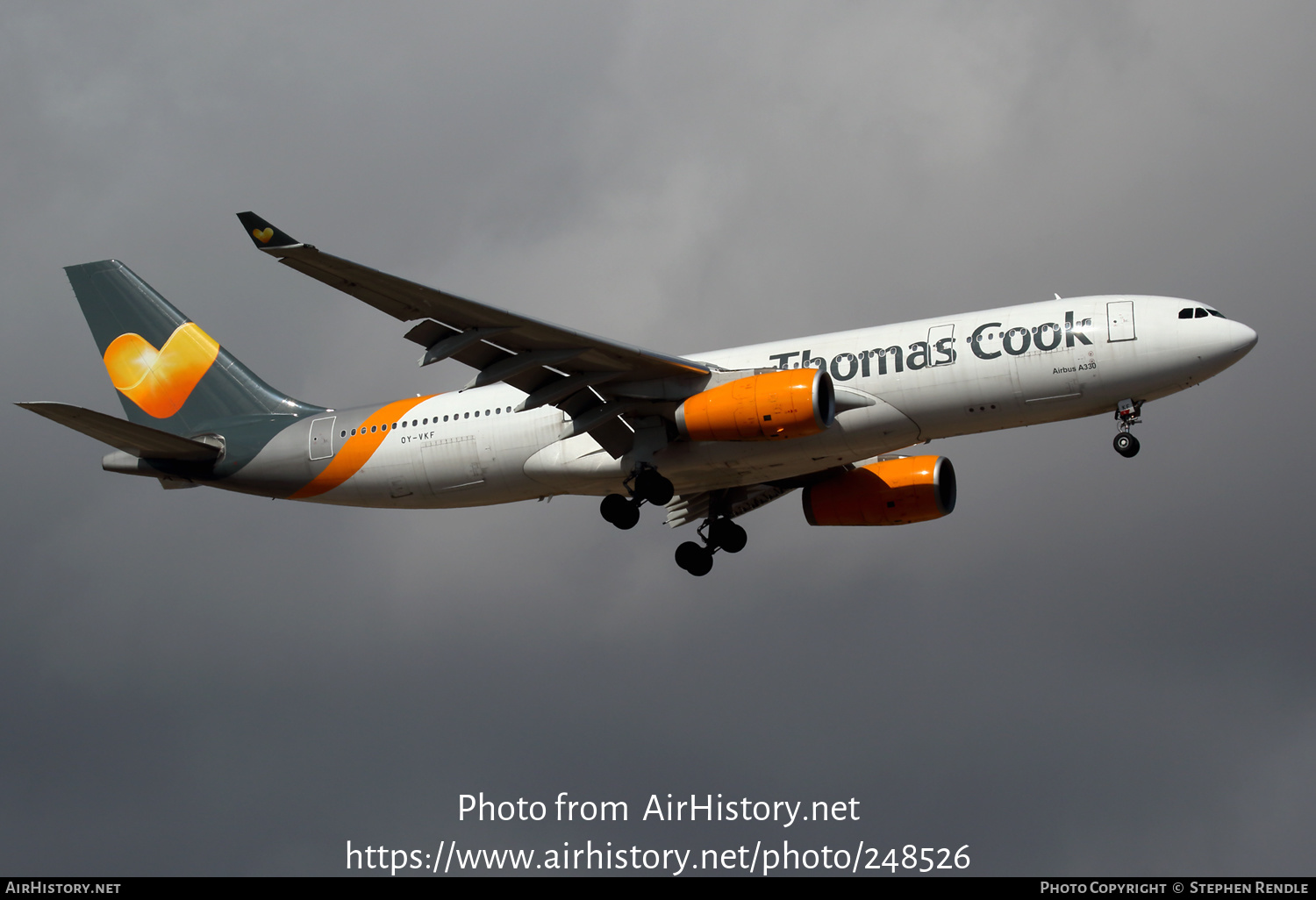 Aircraft Photo of OY-VKF | Airbus A330-243 | Thomas Cook Airlines | AirHistory.net #248526