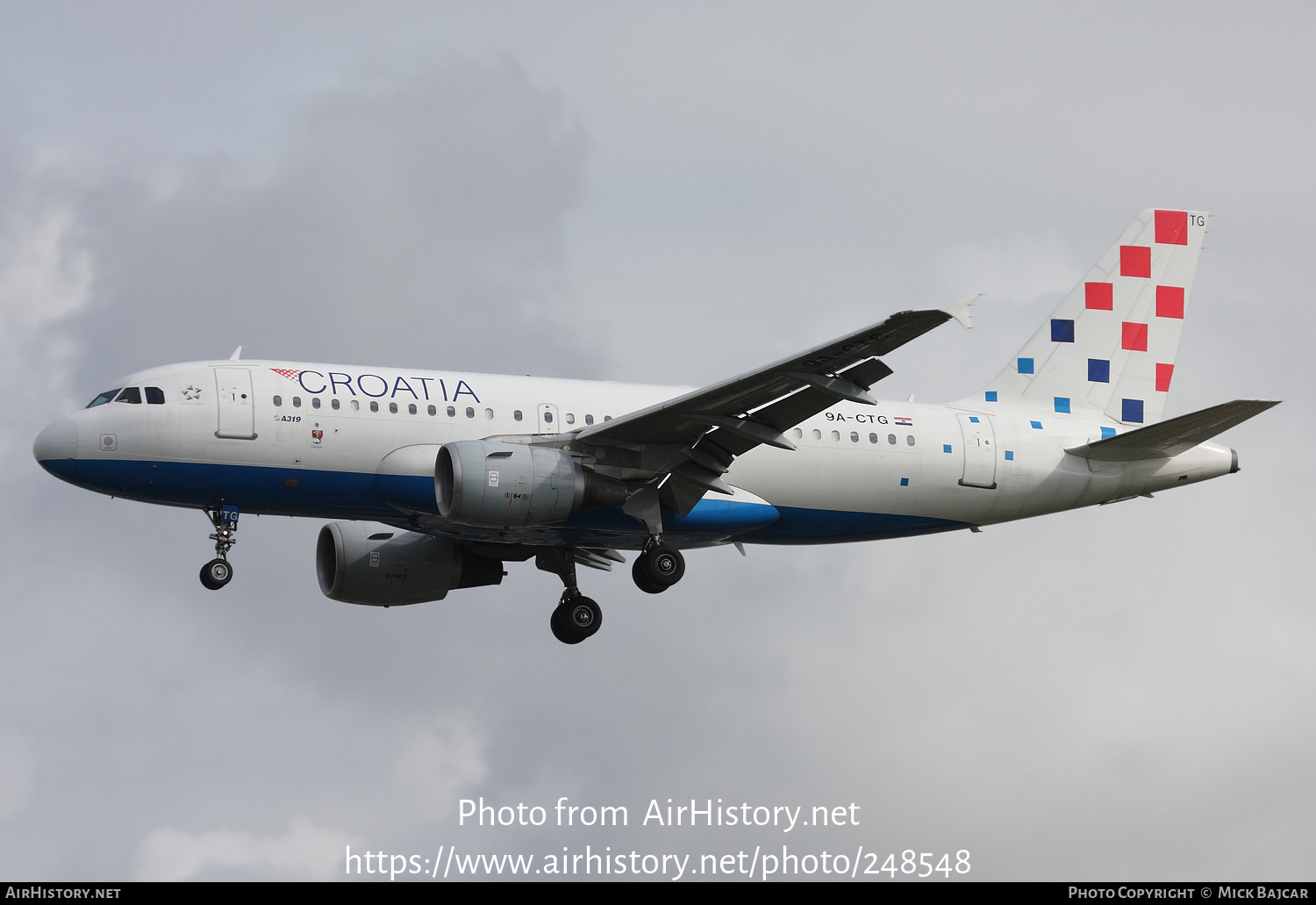 Aircraft Photo of 9A-CTG | Airbus A319-112 | Croatia Airlines | AirHistory.net #248548