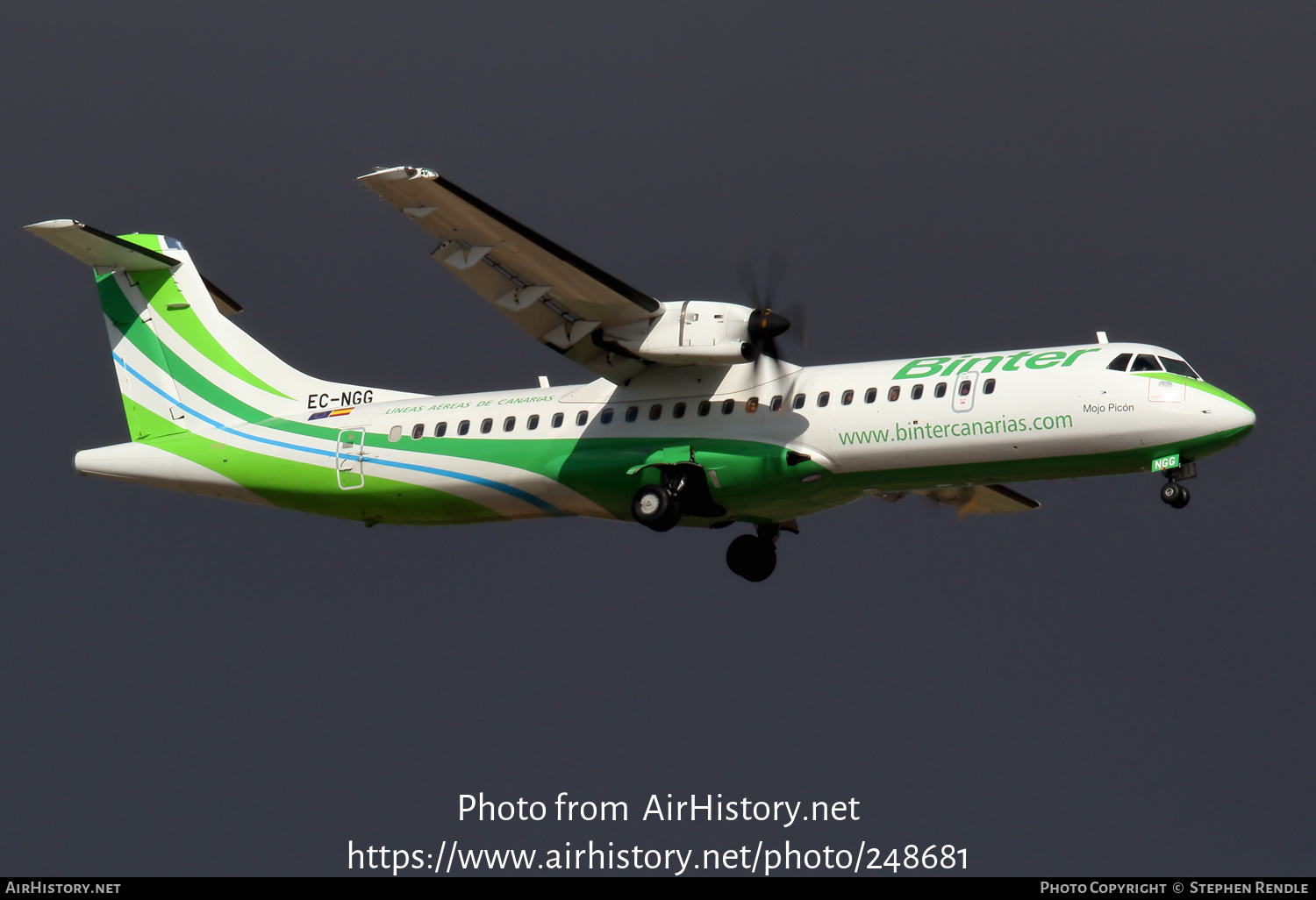 Aircraft Photo of EC-NGG | ATR ATR-72-600 (ATR-72-212A) | Binter Canarias | AirHistory.net #248681