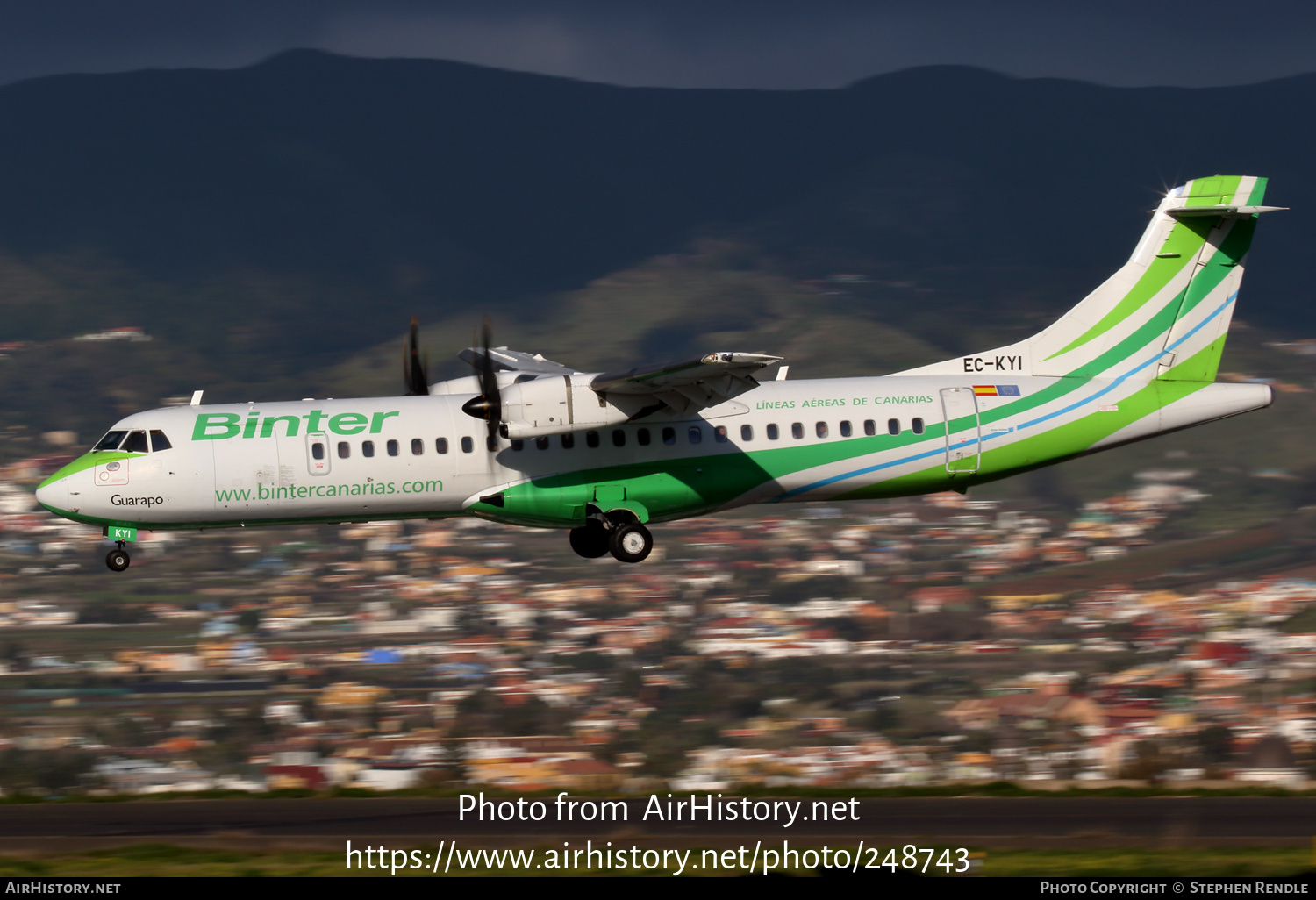 Aircraft Photo of EC-KYI | ATR ATR-72-500 (ATR-72-212A) | Binter Canarias | AirHistory.net #248743