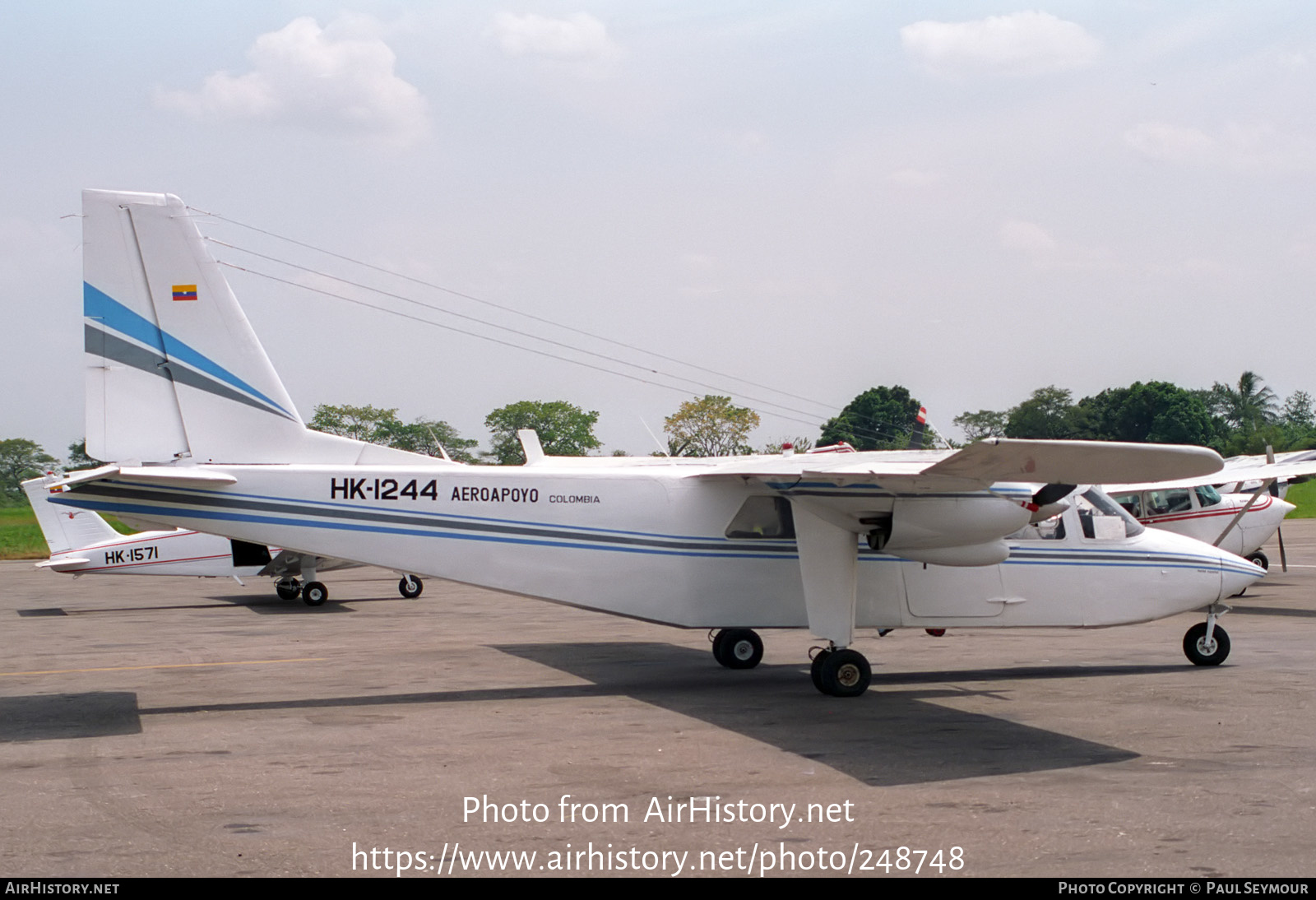 Aircraft Photo of HK-1244 | Britten-Norman BN-2A-7R Islander | Aeroapoyo | AirHistory.net #248748