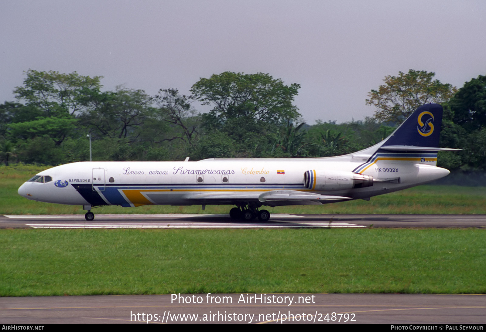 Aircraft Photo of HK-3932X | Sud SE-210 Caravelle 10B1R | Líneas Aéreas Suramericanas - LAS | AirHistory.net #248792