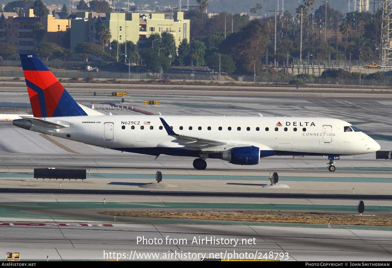 Aircraft Photo of N629CZ | Embraer 170LR (ERJ-170-100LR) | Delta Connection | AirHistory.net #248793