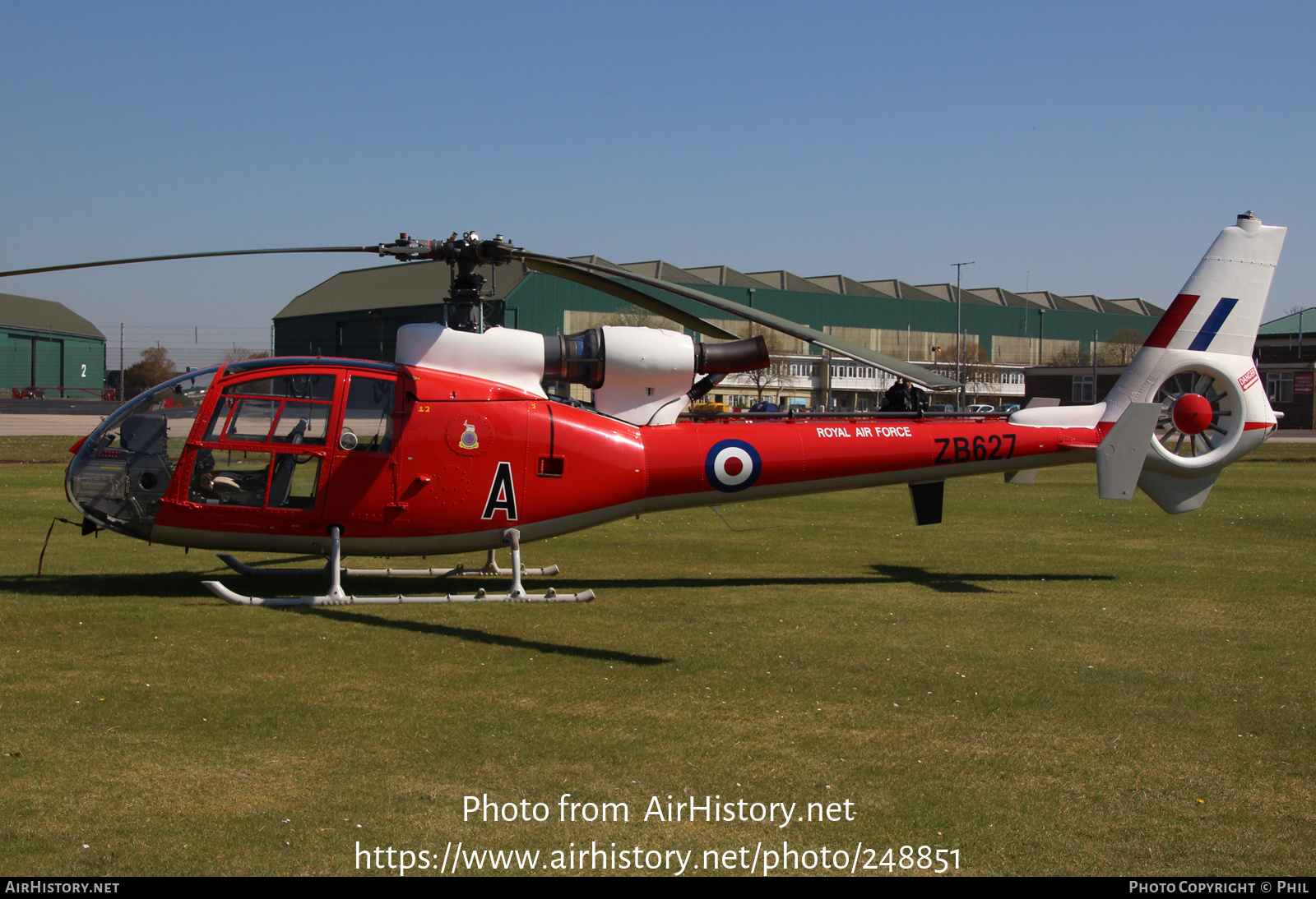 Aircraft Photo of G-CBSK / ZB627 | Aerospatiale SA-341D Gazelle HT3 | UK - Air Force | AirHistory.net #248851