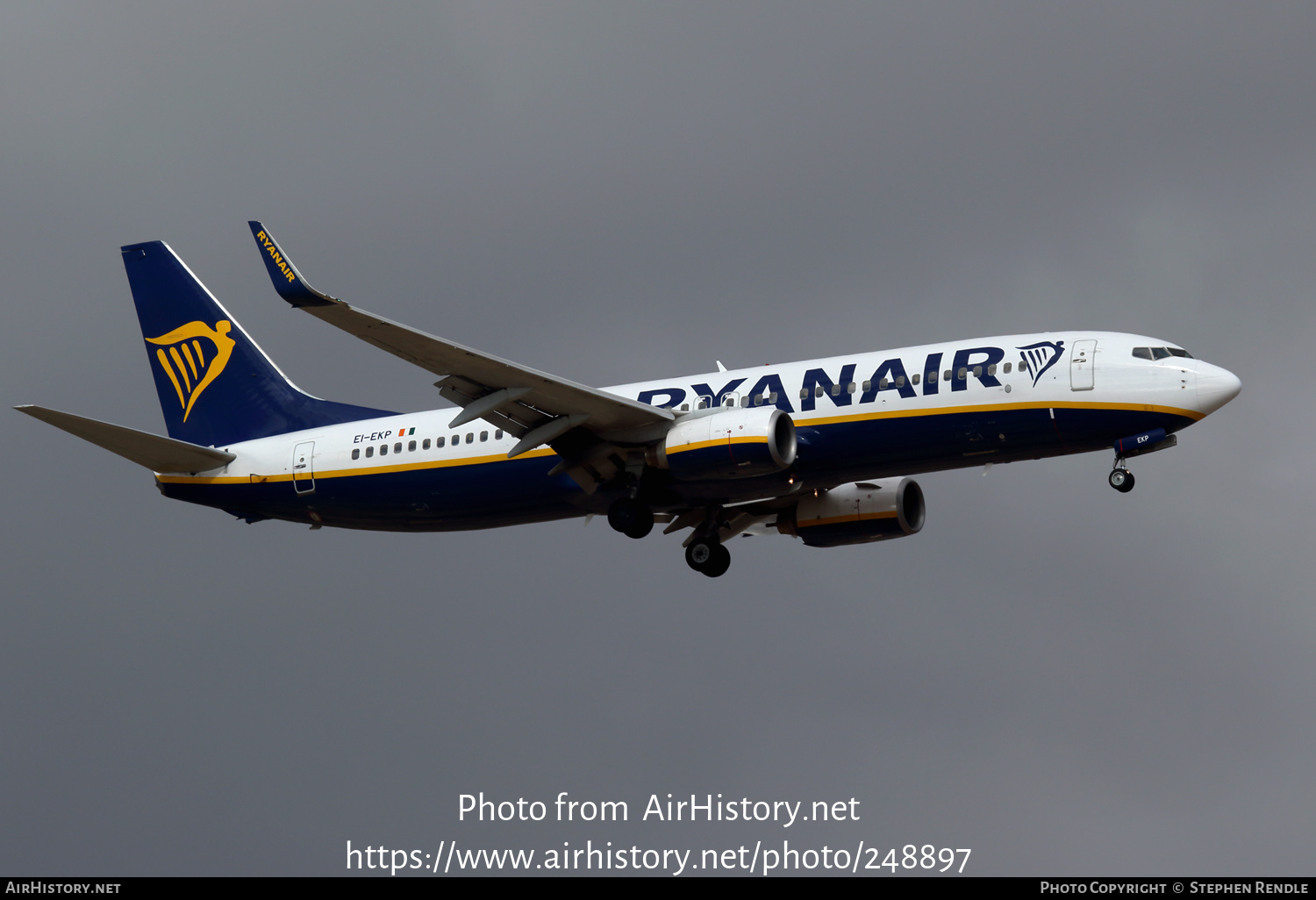 Aircraft Photo of EI-EKP | Boeing 737-8AS | Ryanair | AirHistory.net #248897