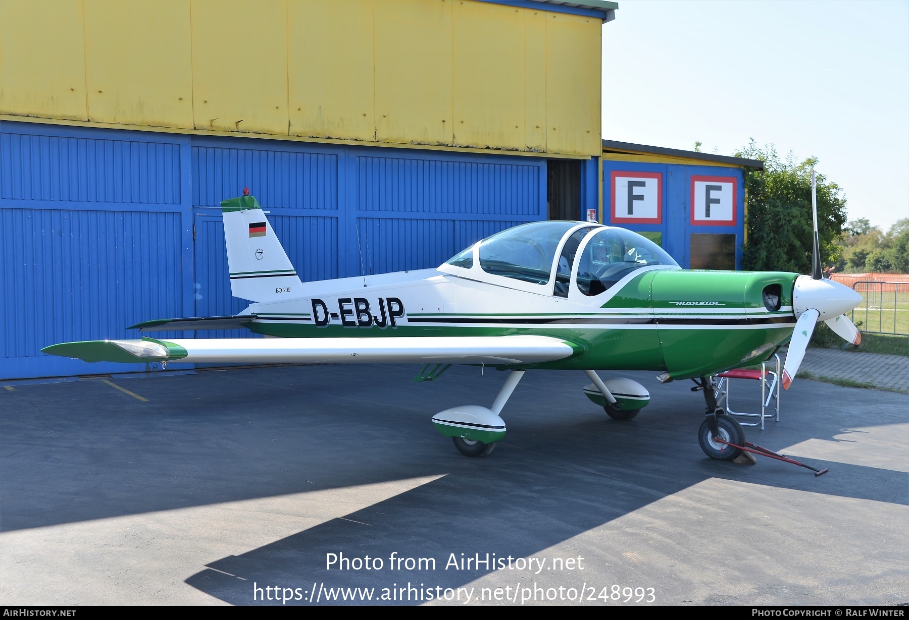 Aircraft Photo of D-EBJP | Bolkow BO-209 Monsun 160RV | AirHistory.net #248993