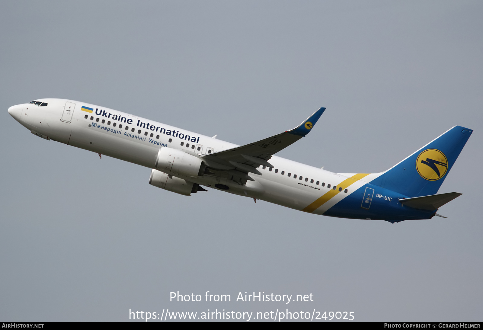 Aircraft Photo of UR-UIC | Boeing 737-800 | Ukraine International Airlines | AirHistory.net #249025