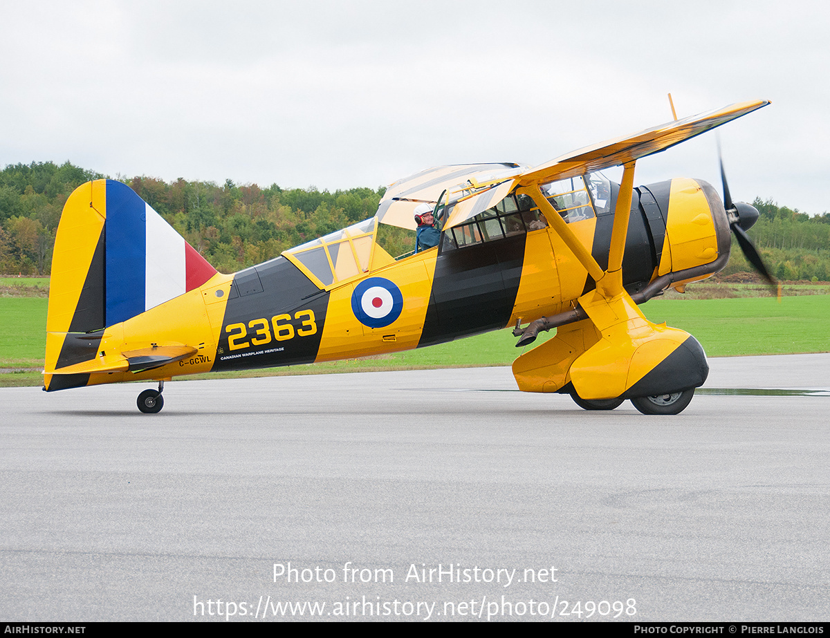 Aircraft Photo of C-GCWL / 2363 | Westland Lysander Mk.IIIA | Canadian Warplane Heritage | Canada - Air Force | AirHistory.net #249098