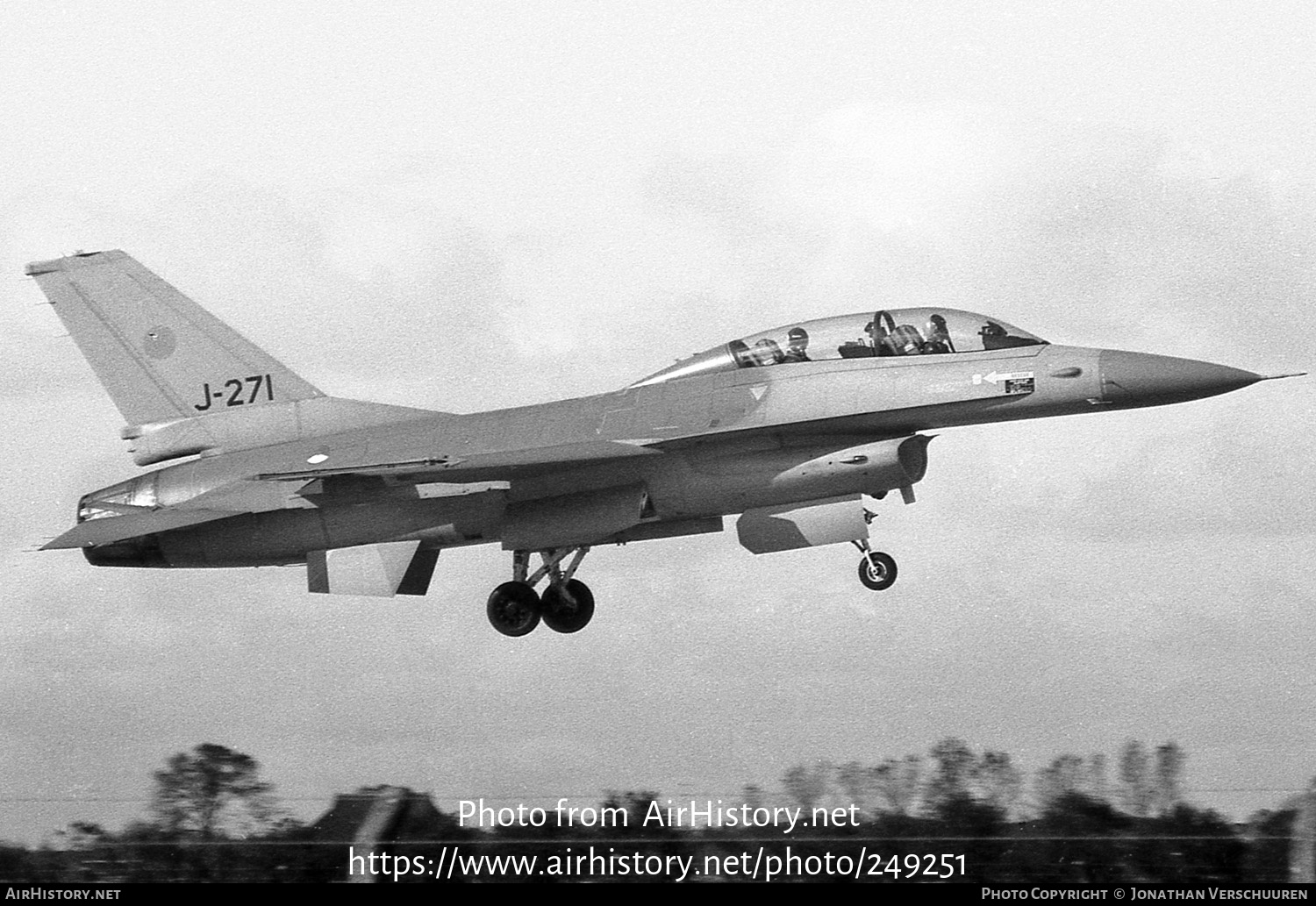 Aircraft Photo of J-271 | General Dynamics F-16B Fighting Falcon | Netherlands - Air Force | AirHistory.net #249251