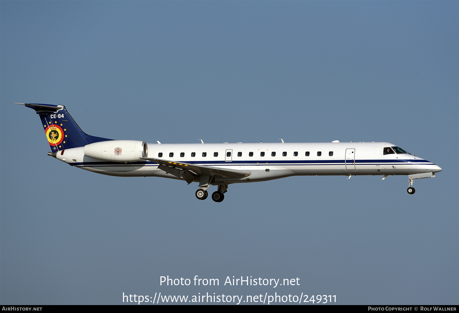 Aircraft Photo of CE-04 | Embraer ERJ-145LR (EMB-145LR) | Belgium - Air Force | AirHistory.net #249311