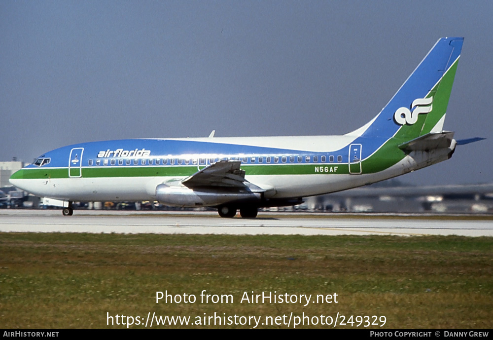 Aircraft Photo of N56AF | Boeing 737-2T4/Adv | Air Florida | AirHistory.net #249329