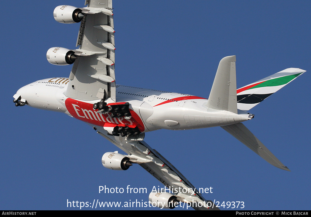 Aircraft Photo of F-WWDD | Airbus A380-841 | Emirates | AirHistory.net #249373