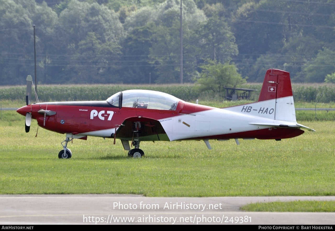 Aircraft Photo of HB-HAO | Pilatus PC-7 | AirHistory.net #249381