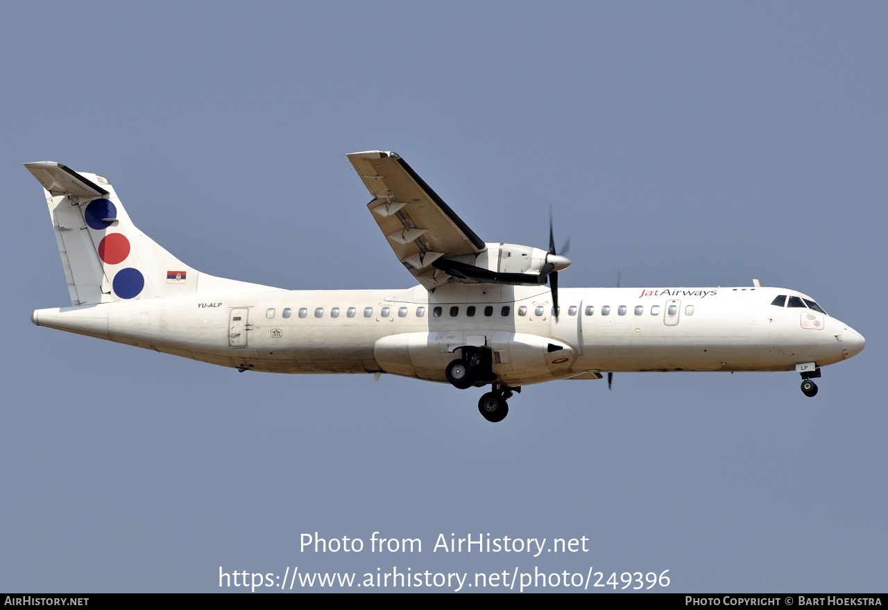 Aircraft Photo of YU-ALP | ATR ATR-72-202 | Jat Airways | AirHistory.net #249396