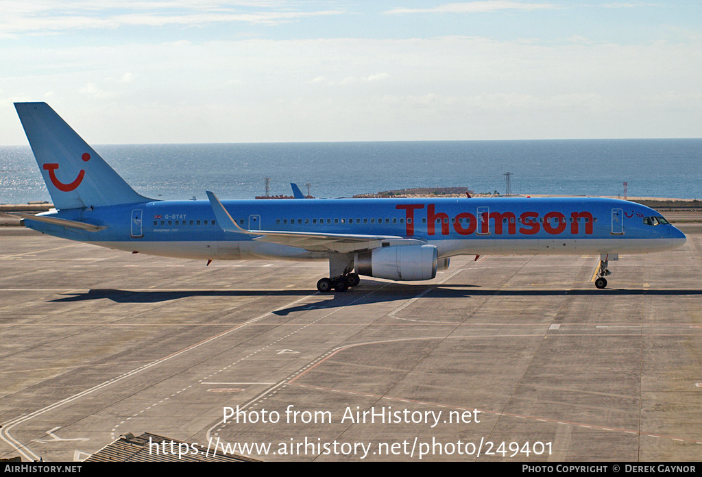 Aircraft Photo of G-BYAY | Boeing 757-204 | Thomson Airways | AirHistory.net #249401