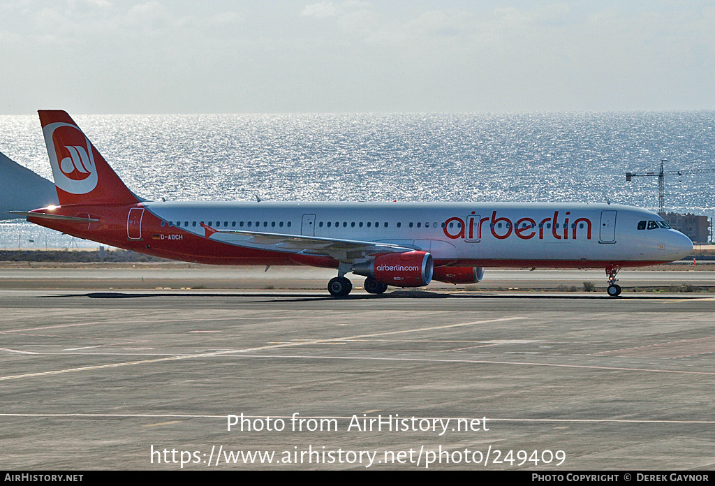 Aircraft Photo of D-ABCH | Airbus A321-211 | Air Berlin | AirHistory.net #249409