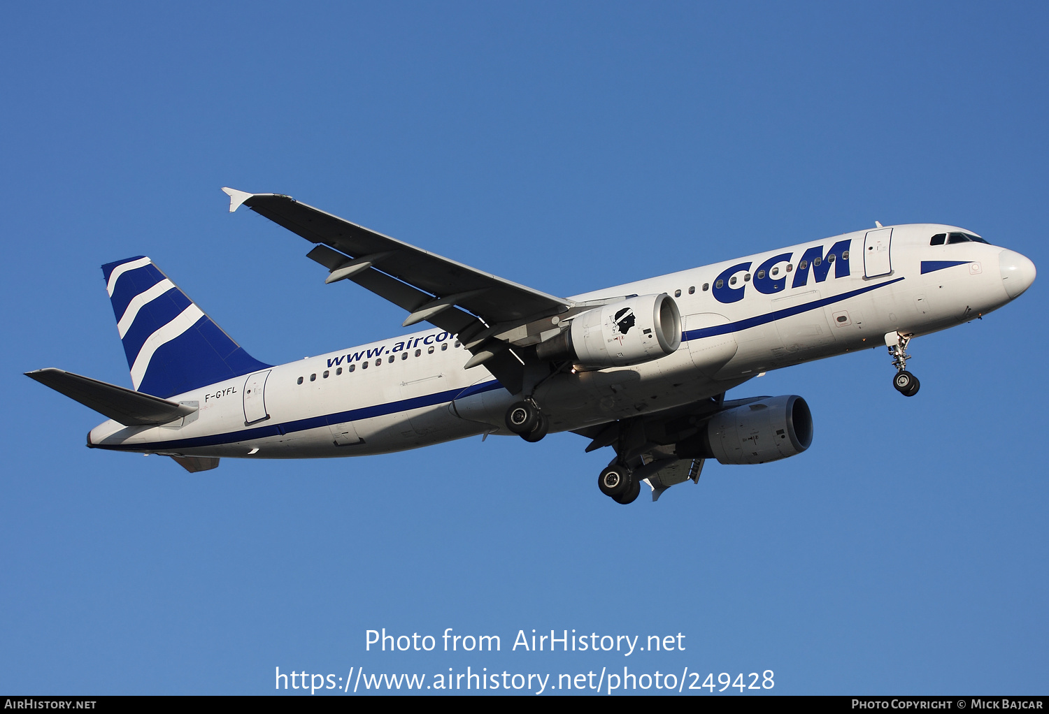 Aircraft Photo of F-GYFL | Airbus A320-214 | CCM Airlines - Compagnie Corse Méditerranée | AirHistory.net #249428