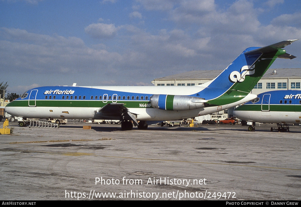 Aircraft Photo of N66AF | McDonnell Douglas DC-9-15 | Air Florida | AirHistory.net #249472