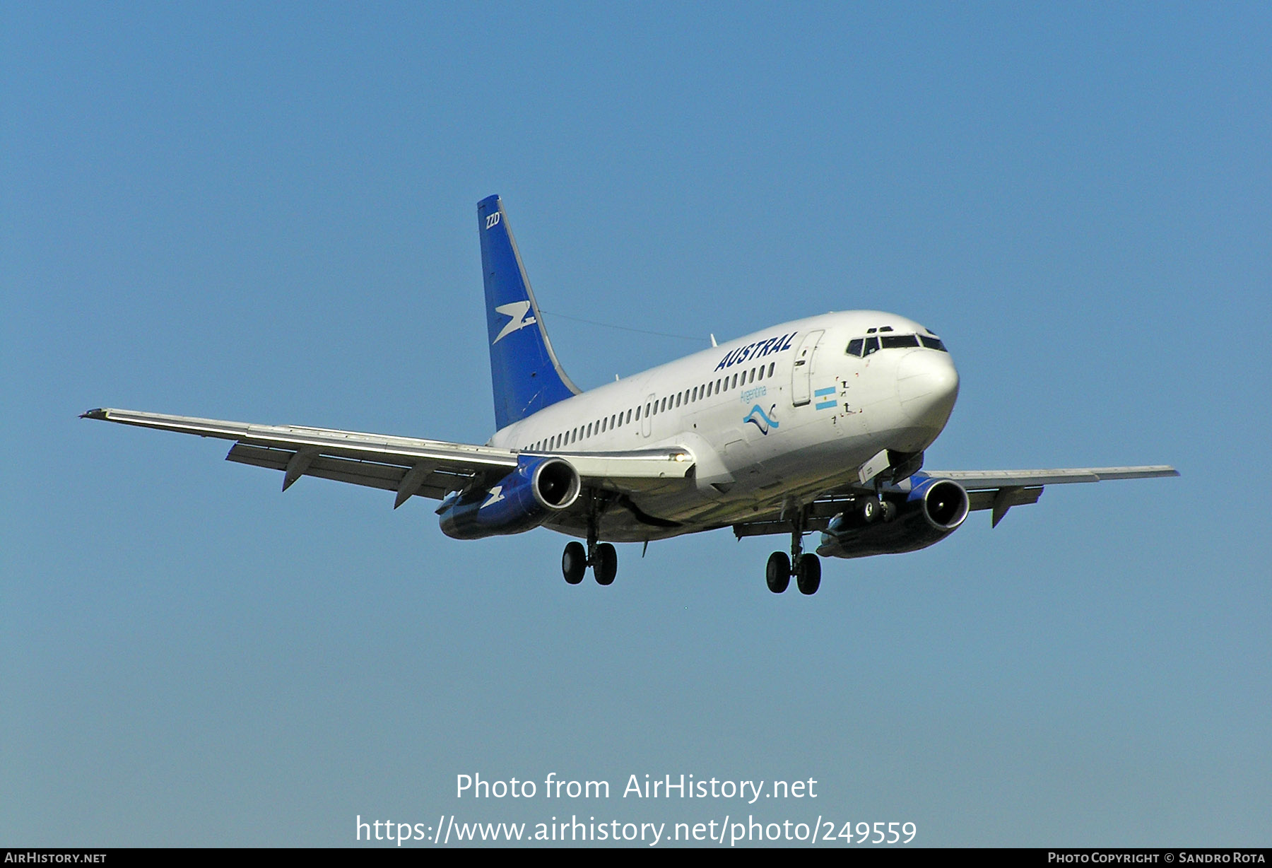 Aircraft Photo of LV-ZZD | Boeing 737-228/Adv | Aerolíneas Argentinas | AirHistory.net #249559