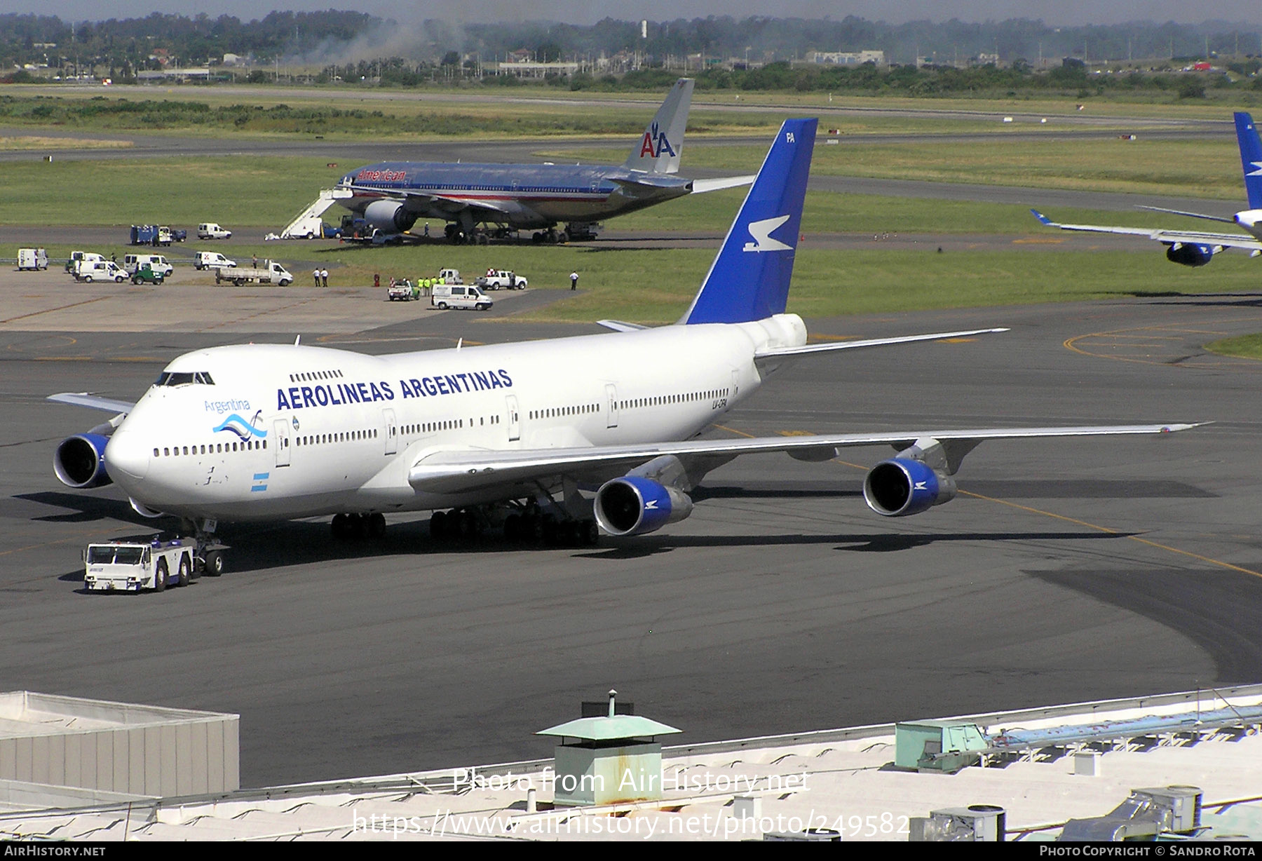 Aircraft Photo of LV-OPA | Boeing 747-287B | Aerolíneas Argentinas | AirHistory.net #249582