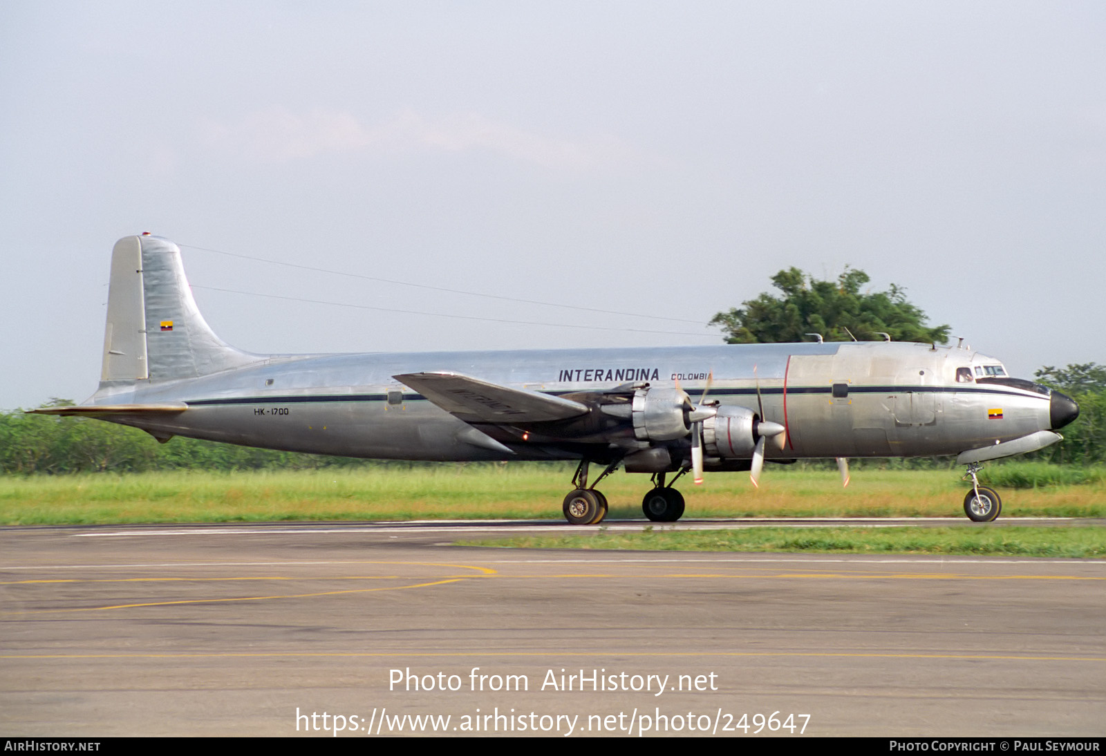 Aircraft Photo of HK-1700 | Douglas DC-6B(F) | Interandina Colombia | AirHistory.net #249647