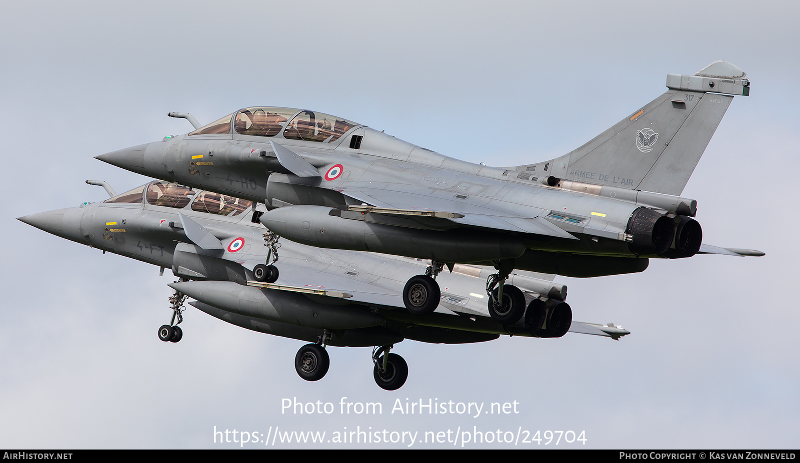 Aircraft Photo of 317 | Dassault Rafale B | France - Air Force | AirHistory.net #249704