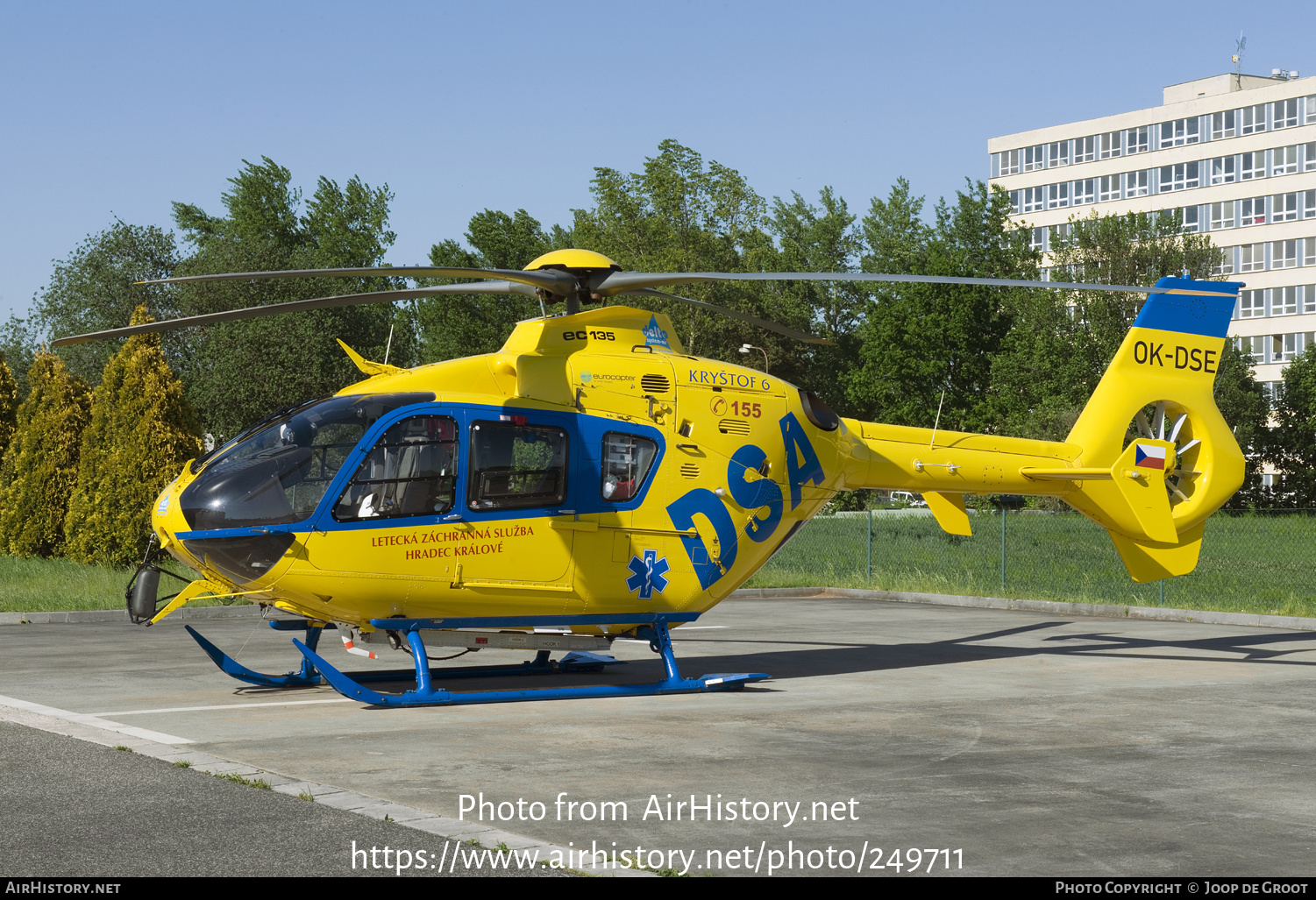 Aircraft Photo of OK-DSE | Eurocopter EC-135T-2+ | DSA - Delta System-Air | AirHistory.net #249711