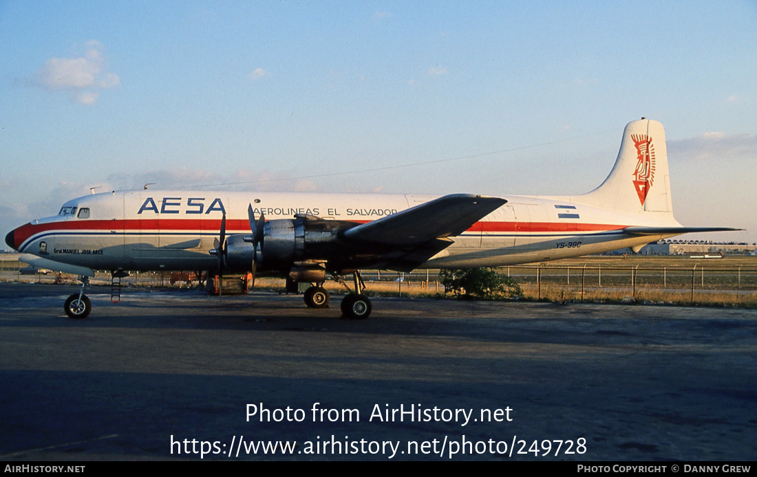 Aircraft Photo of YS-39C | Douglas DC-6B(F) | AESA - Aerolíneas El Salvador | AirHistory.net #249728