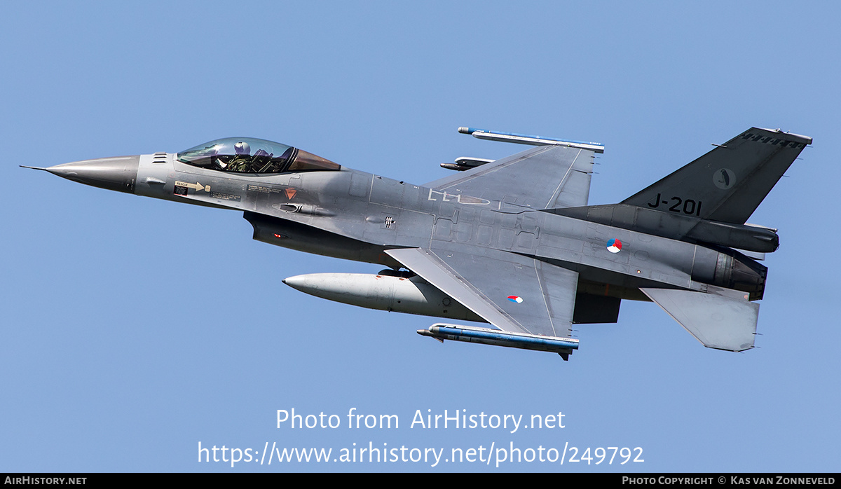 Aircraft Photo of J-201 | General Dynamics F-16AM Fighting Falcon | Netherlands - Air Force | AirHistory.net #249792