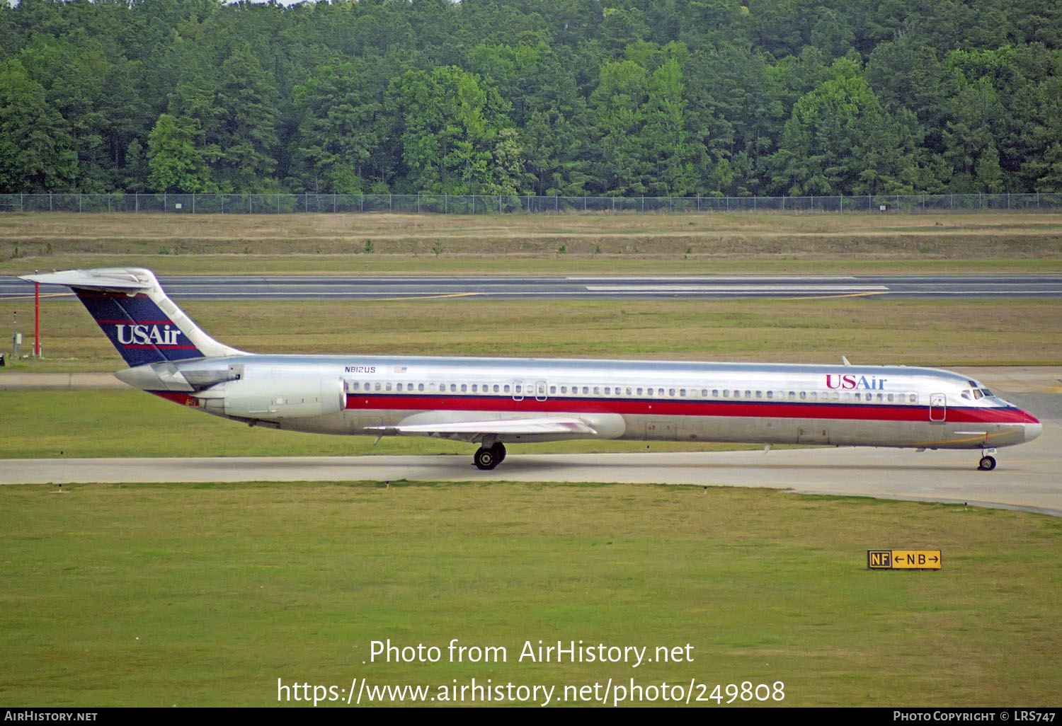 Aircraft Photo of N812US | McDonnell Douglas MD-81 (DC-9-81) | USAir | AirHistory.net #249808