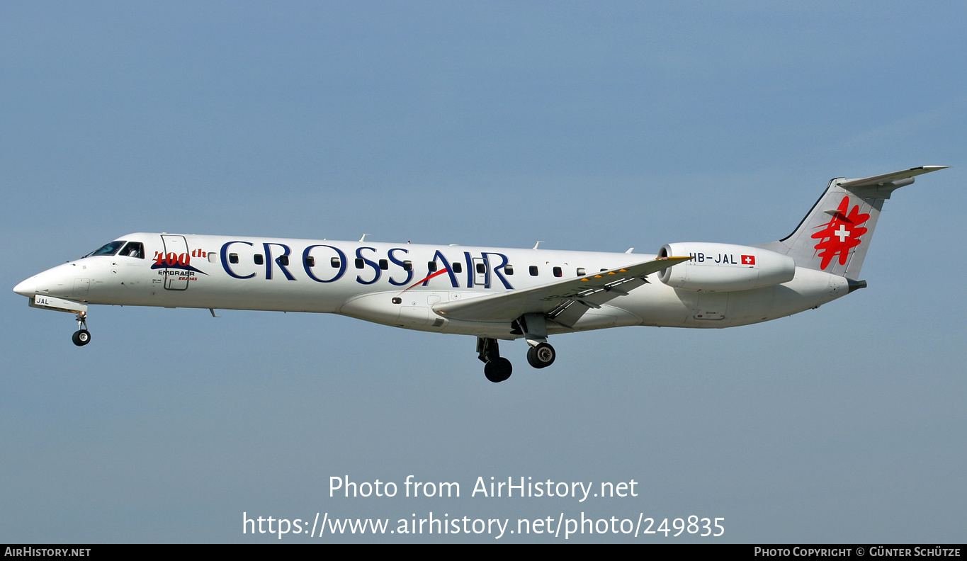 Aircraft Photo of HB-JAL | Embraer ERJ-145LU (EMB-145LU) | Crossair | AirHistory.net #249835