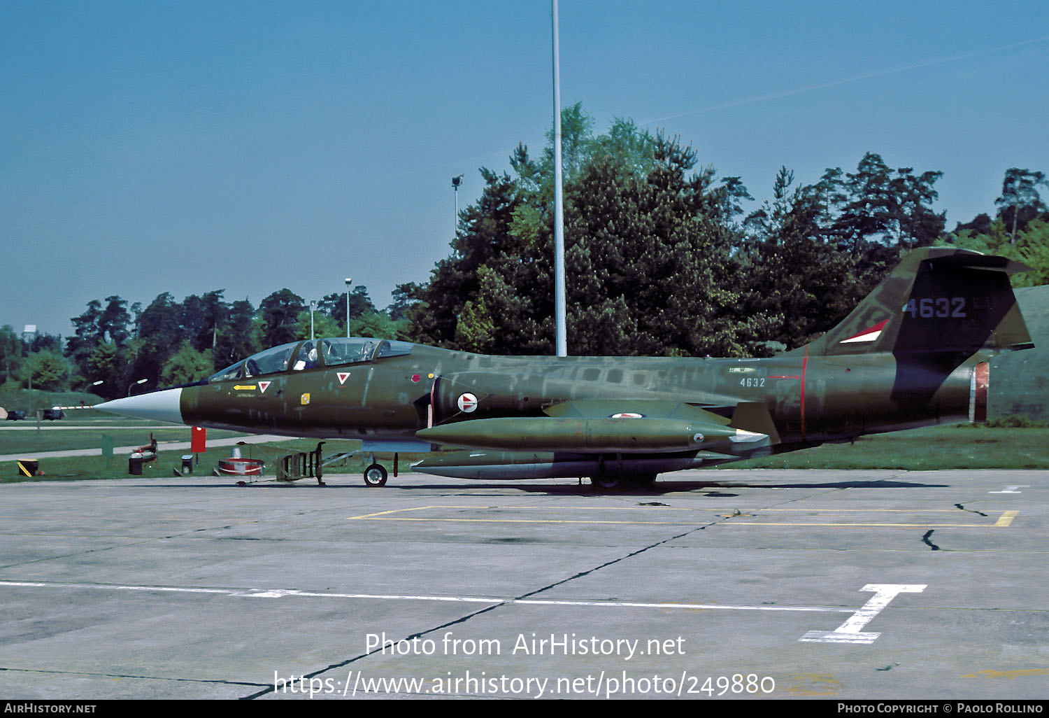 Aircraft Photo of 4632 | Lockheed CF-104D Starfighter Mk.1 | Norway - Air Force | AirHistory.net #249880