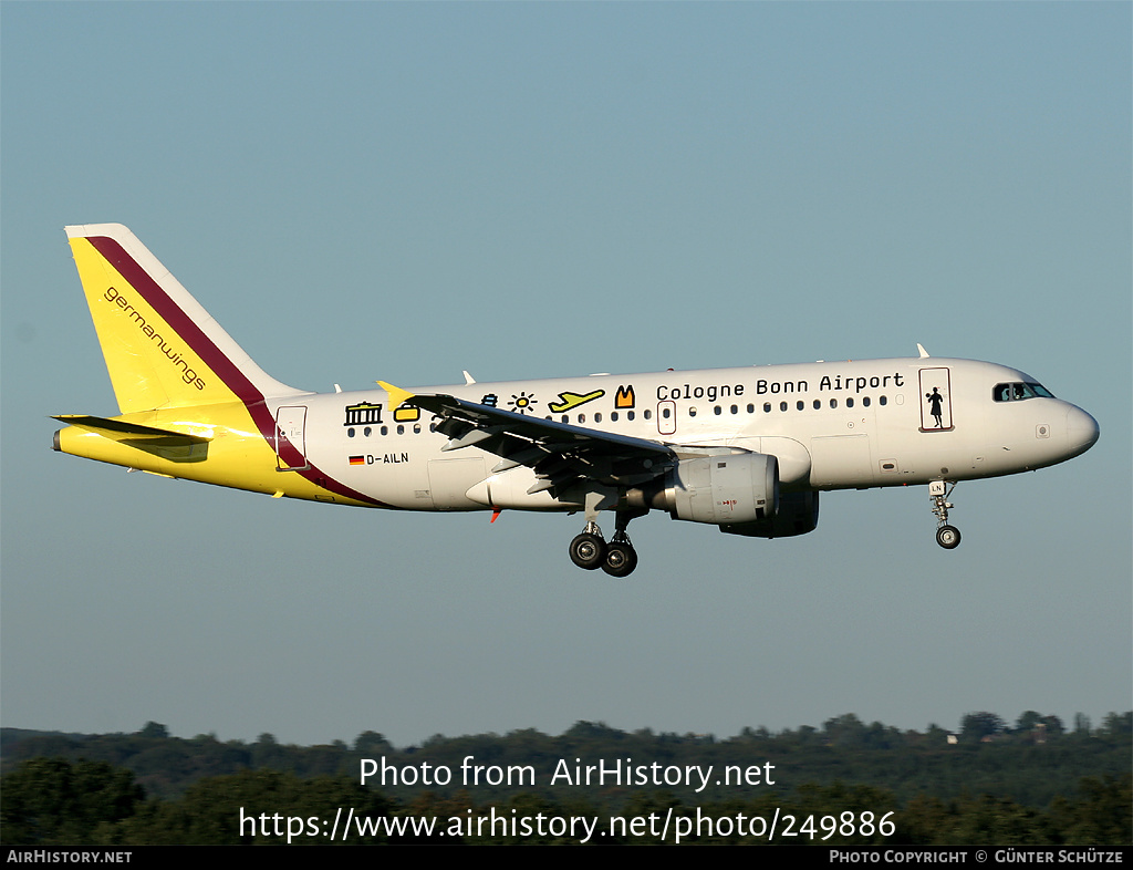 Aircraft Photo of D-AILN | Airbus A319-114 | Germanwings | AirHistory.net #249886