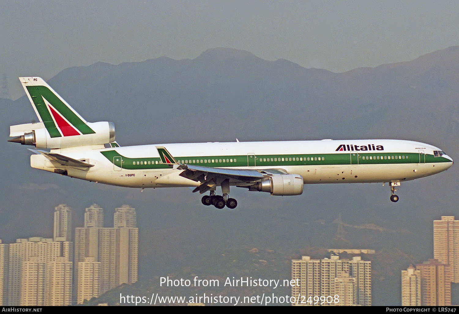 Aircraft Photo of I-DUPC | McDonnell Douglas MD-11 | Alitalia | AirHistory.net #249908